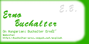 erno buchalter business card